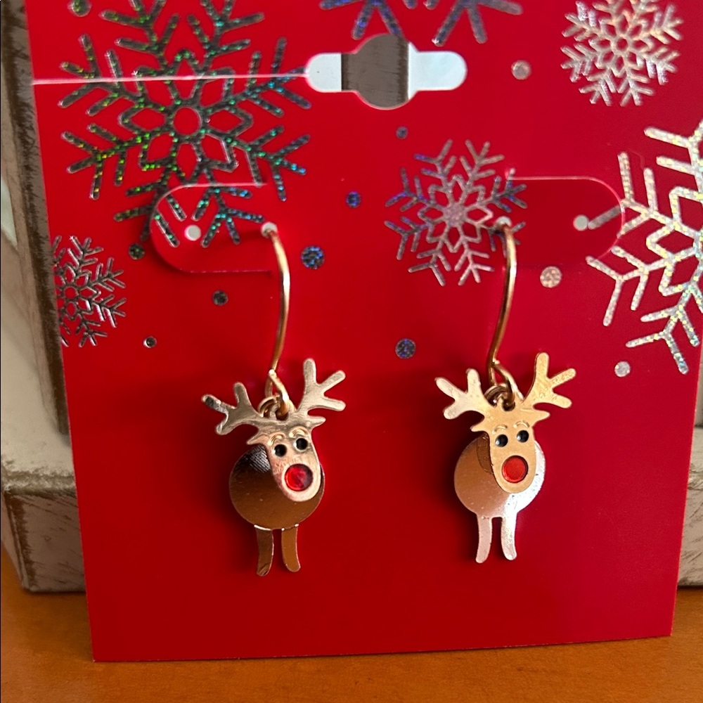 Festive Reindeer Earrings